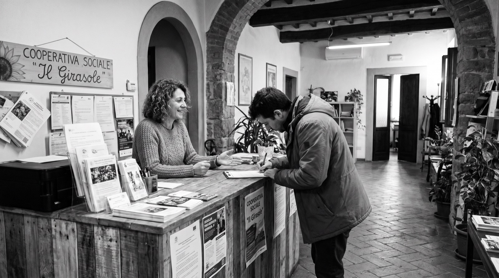 L'accoglienza nelle sedi del consorzio